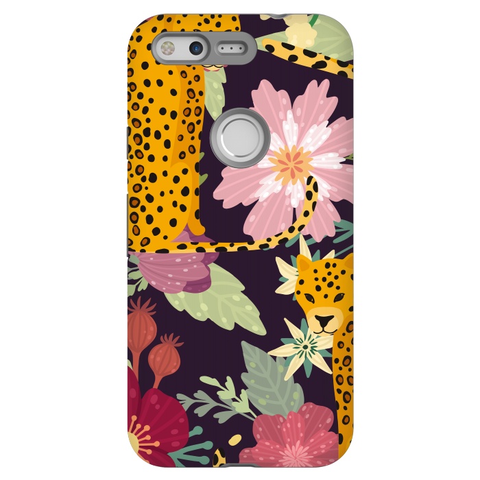 Pixel StrongFit floral leopard by haroulita