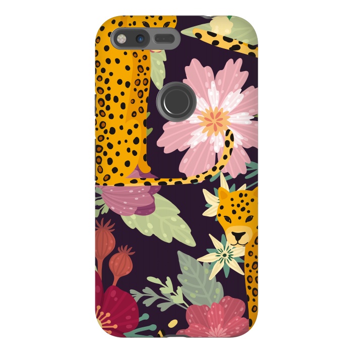 Pixel XL StrongFit floral leopard by haroulita