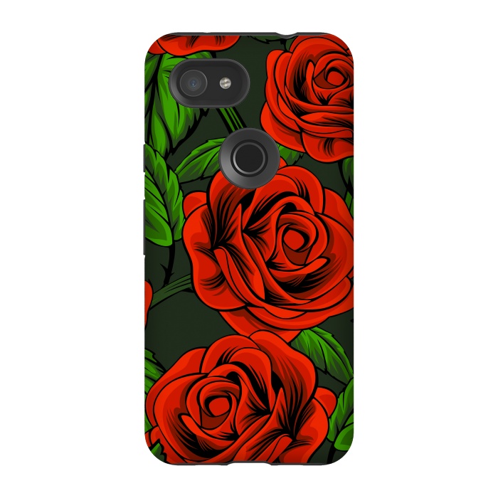 Pixel 3A StrongFit red roses by haroulita
