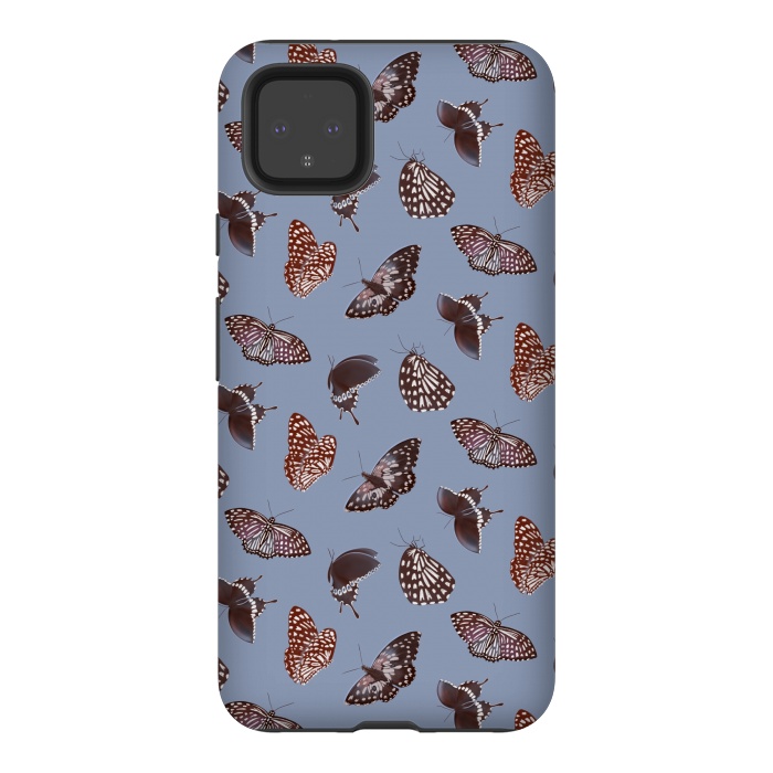 Pixel 4XL StrongFit Dark Butterflies by Tishya Oedit