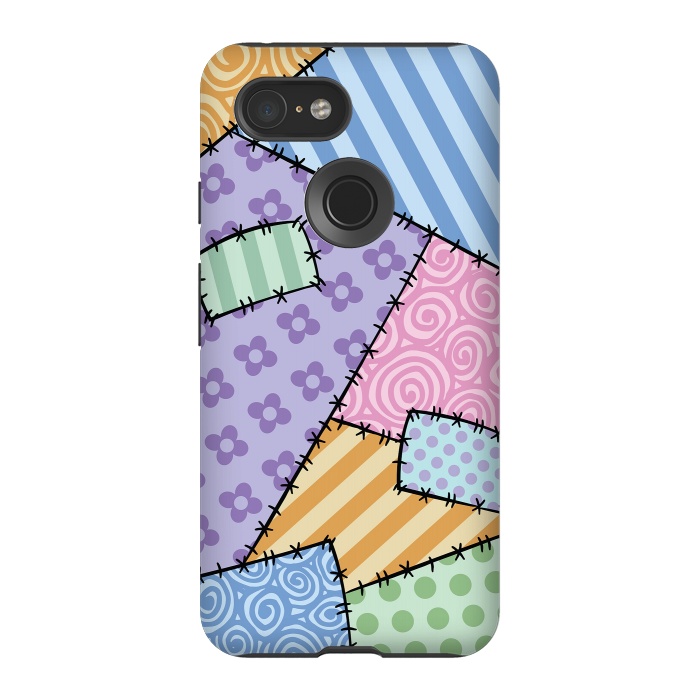 Pixel 3 StrongFit Patchwork by Laura Nagel