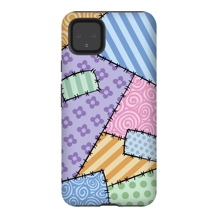 Pixel 4XL StrongFit Patchwork by Laura Nagel