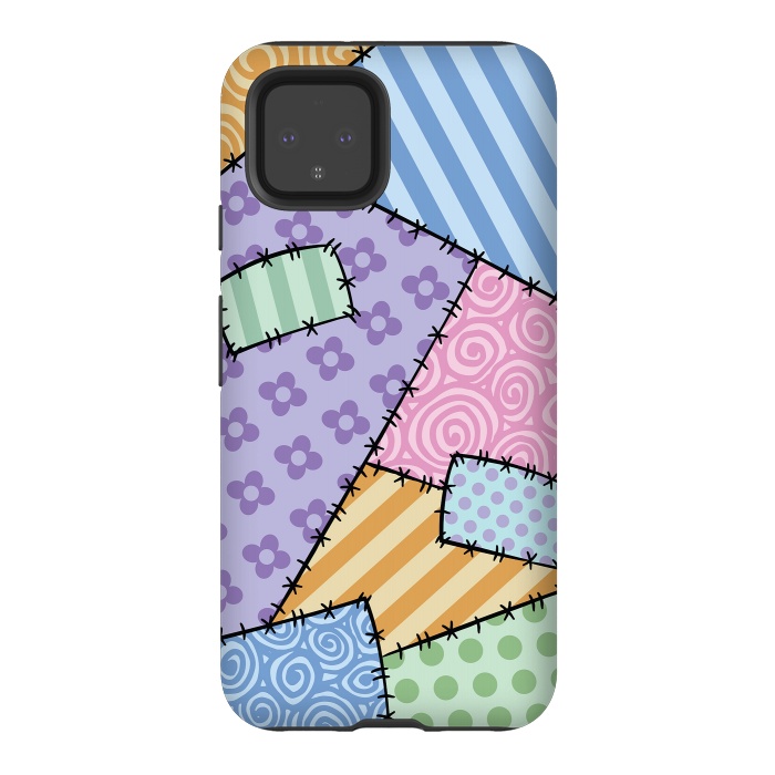 Pixel 4 StrongFit Patchwork by Laura Nagel