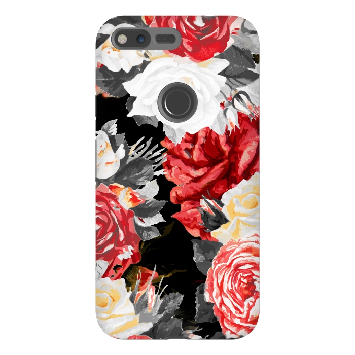 Pixel XL StrongFit Red and white roses by Oana 