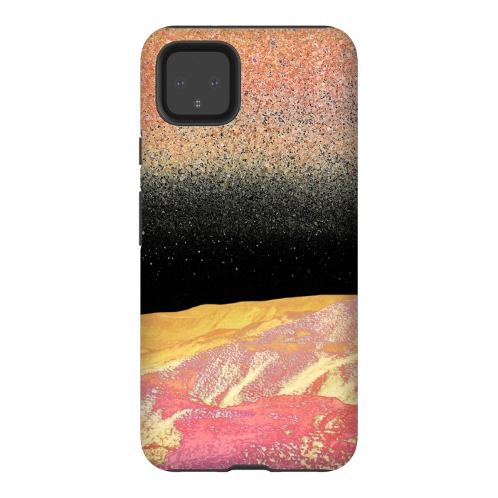 Pixel 4XL StrongFit Vibrant rainbow mountain by Oana 