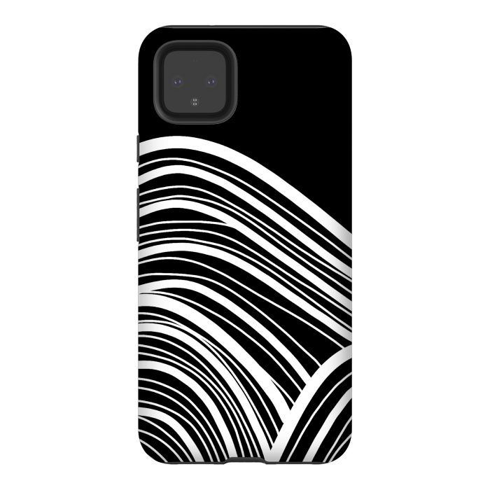 Pixel 4XL StrongFit The white waves by Steve Wade (Swade)