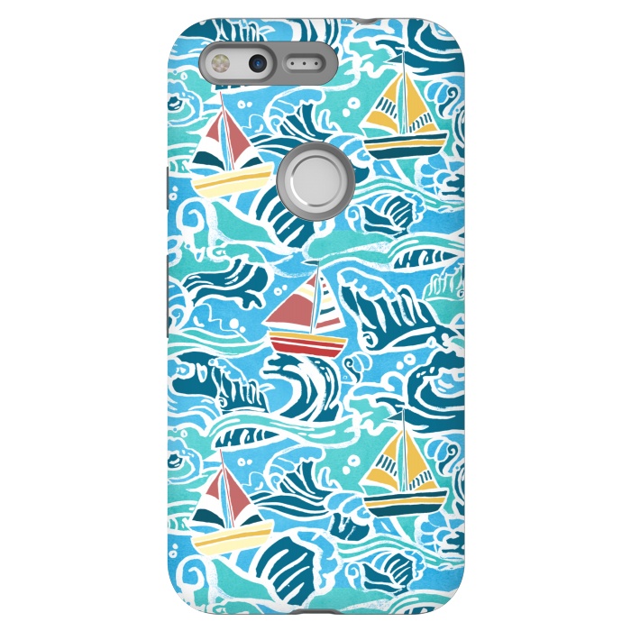Pixel StrongFit Sailboats & Waves by Tangerine-Tane