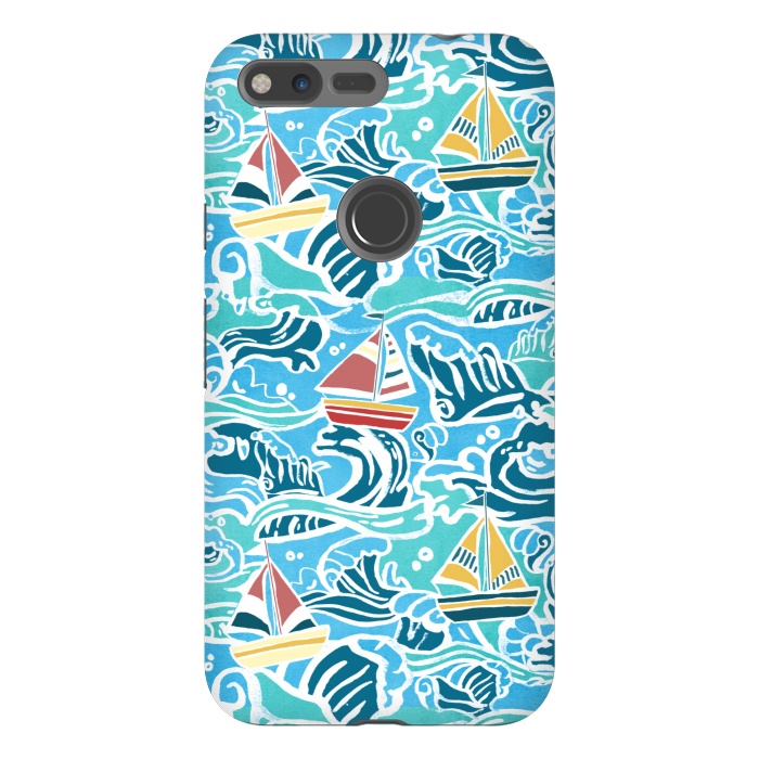 Pixel XL StrongFit Sailboats & Waves by Tangerine-Tane
