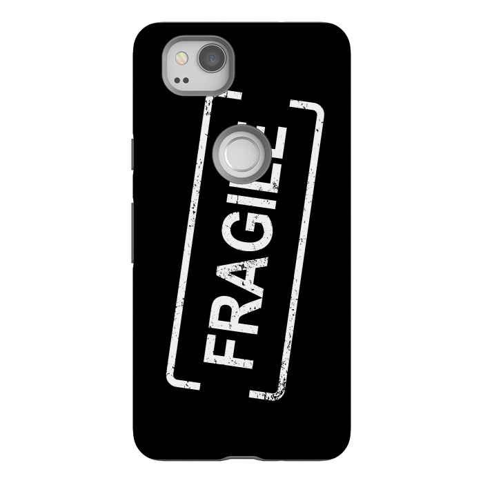 Pixel 2 StrongFit Fragile White by Martina