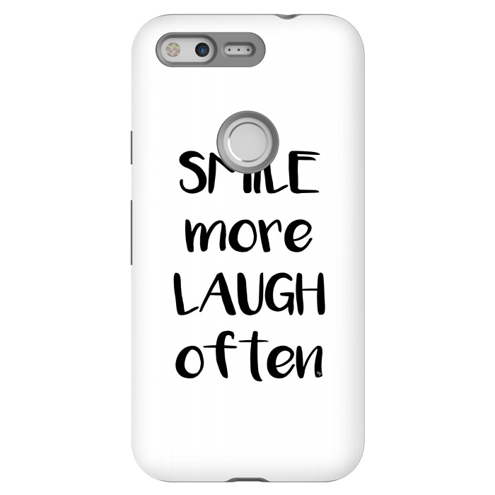 Pixel StrongFit Smile more quote white by Martina