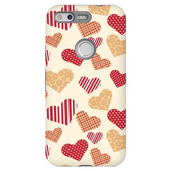 Pixel StrongFit RED GOLDEN HEARTS by MALLIKA