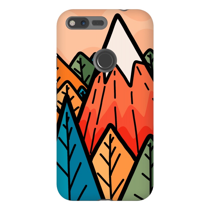 Pixel XL StrongFit The lone mountain forest by Steve Wade (Swade)