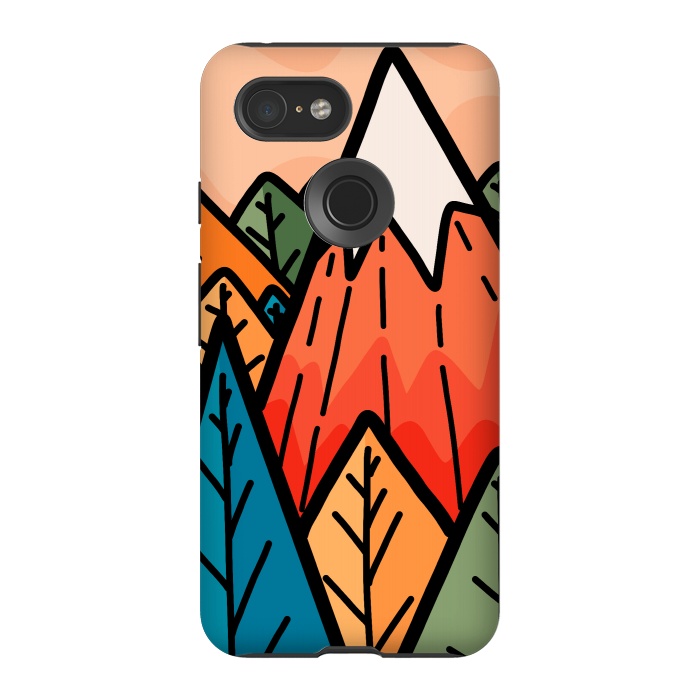 Pixel 3 StrongFit The lone mountain forest by Steve Wade (Swade)