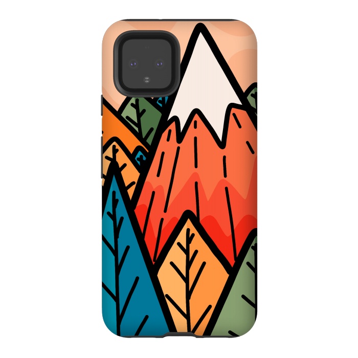 Pixel 4 StrongFit The lone mountain forest by Steve Wade (Swade)