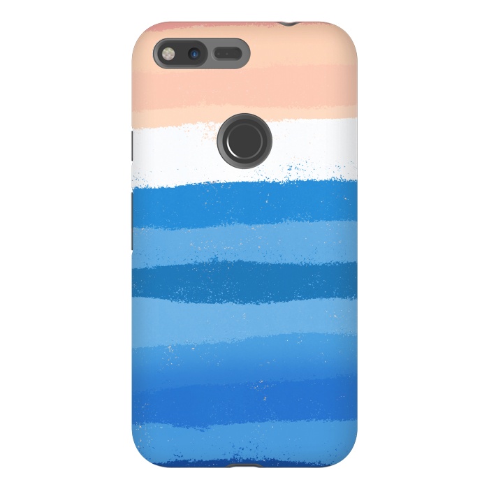 Pixel XL StrongFit The calm painted waves by Steve Wade (Swade)