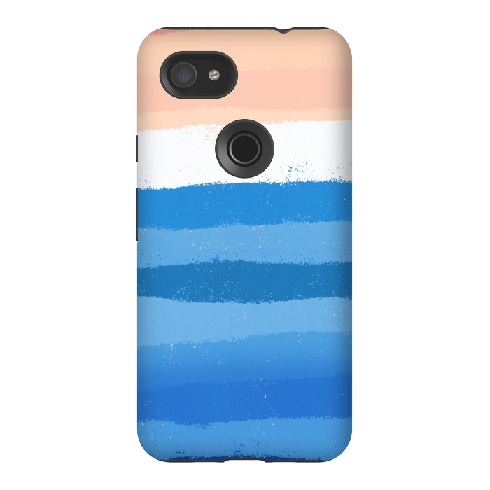 Pixel 3AXL StrongFit The calm painted waves by Steve Wade (Swade)