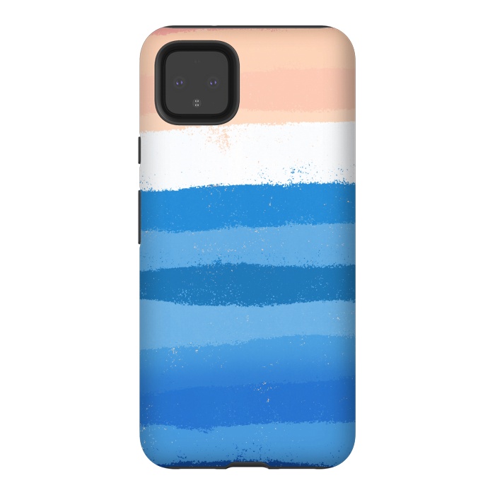 Pixel 4XL StrongFit The calm painted waves by Steve Wade (Swade)