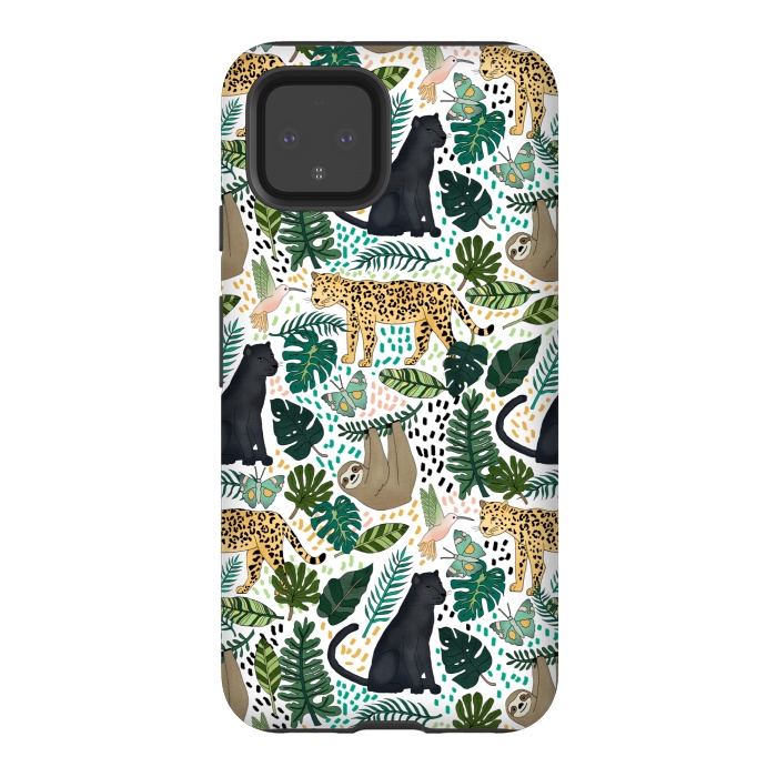 Pixel 4 StrongFit Emerald Forest Animals by Tangerine-Tane