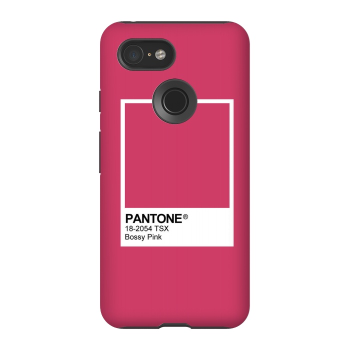 Pixel 3 StrongFit Pantone Pink Trendy color by Martina