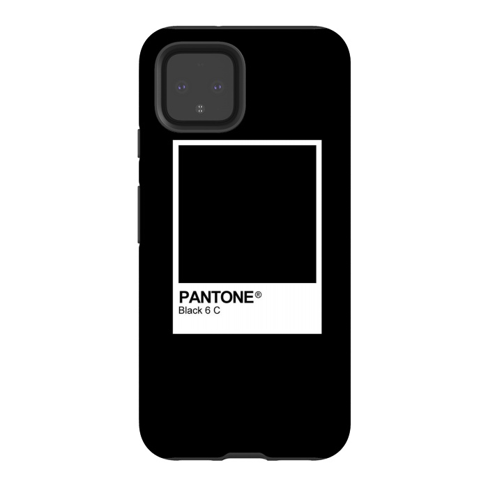 Pixel 4 StrongFit Pantone Black Trendy color by Martina