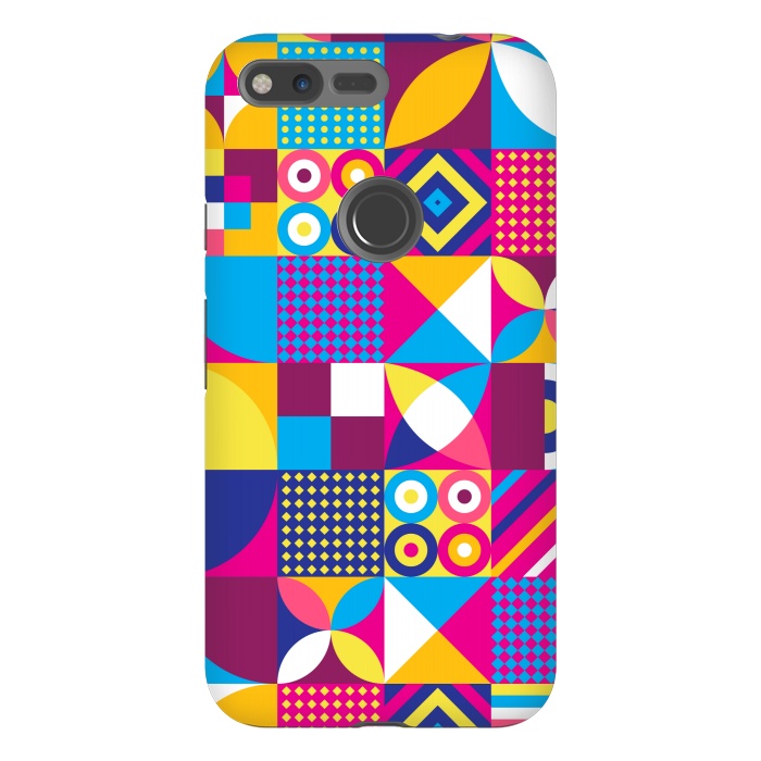 Pixel XL StrongFit multi colour abstract pattern 3  by MALLIKA