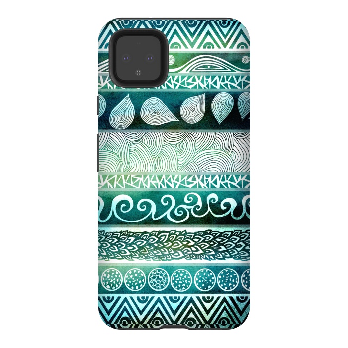 Pixel 4XL StrongFit Dreamy Tribal II by Pom Graphic Design
