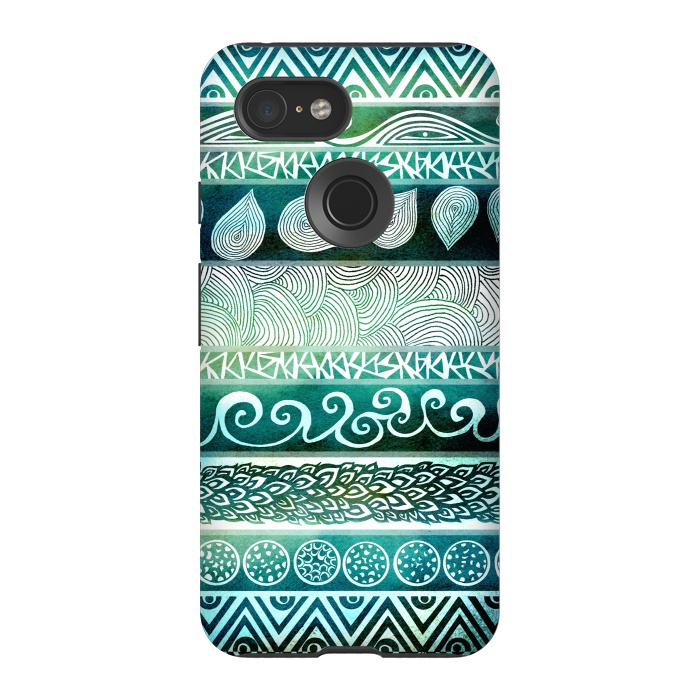 Pixel 3 StrongFit Dreamy Tribal III by Pom Graphic Design