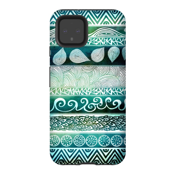 Pixel 4 StrongFit Dreamy Tribal III by Pom Graphic Design