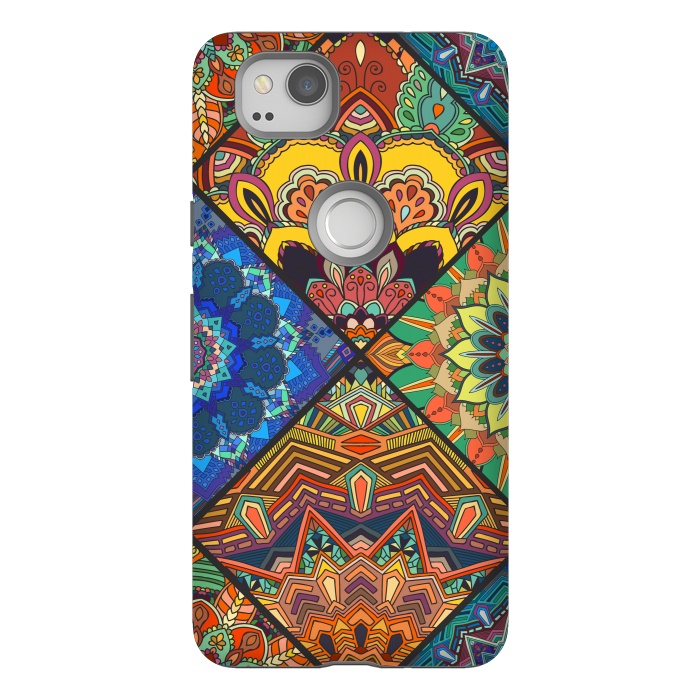 Pixel 2 StrongFit Vectorial Eastern Mandala Decoration by ArtsCase