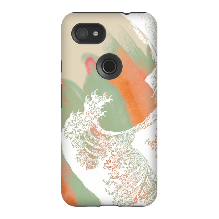 Pixel 3AXL StrongFit Calm into Great Wave Paint  I by ''CVogiatzi.