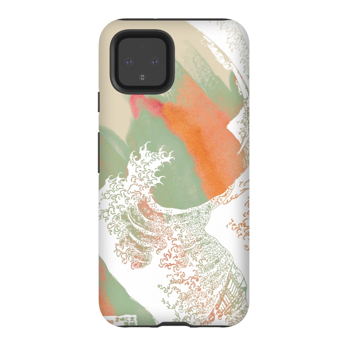 Pixel 4 StrongFit Calm into Great Wave Paint  I by ''CVogiatzi.