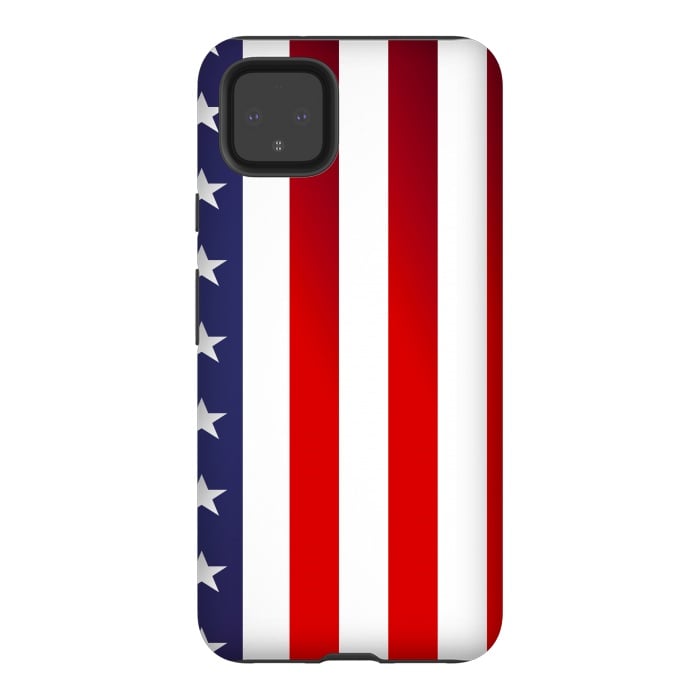 Pixel 4XL StrongFit usa flag by haroulita