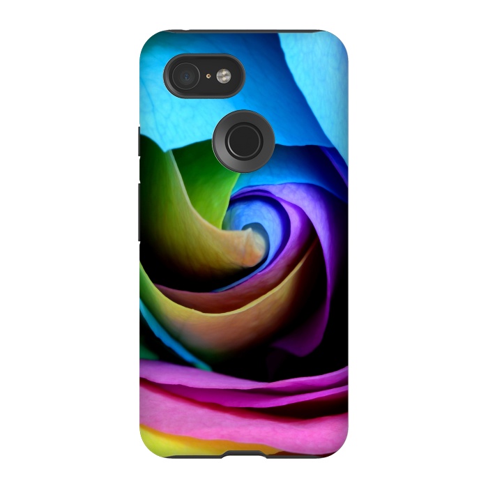 Pixel 3 StrongFit colorful rose by haroulita