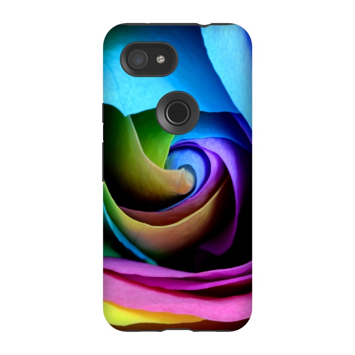 Pixel 3A StrongFit colorful rose by haroulita