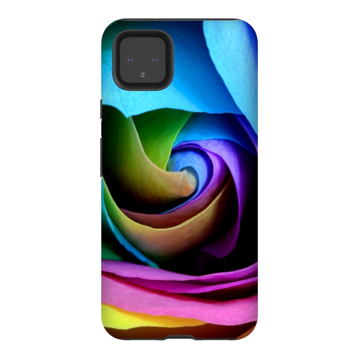 Pixel 4XL StrongFit colorful rose by haroulita