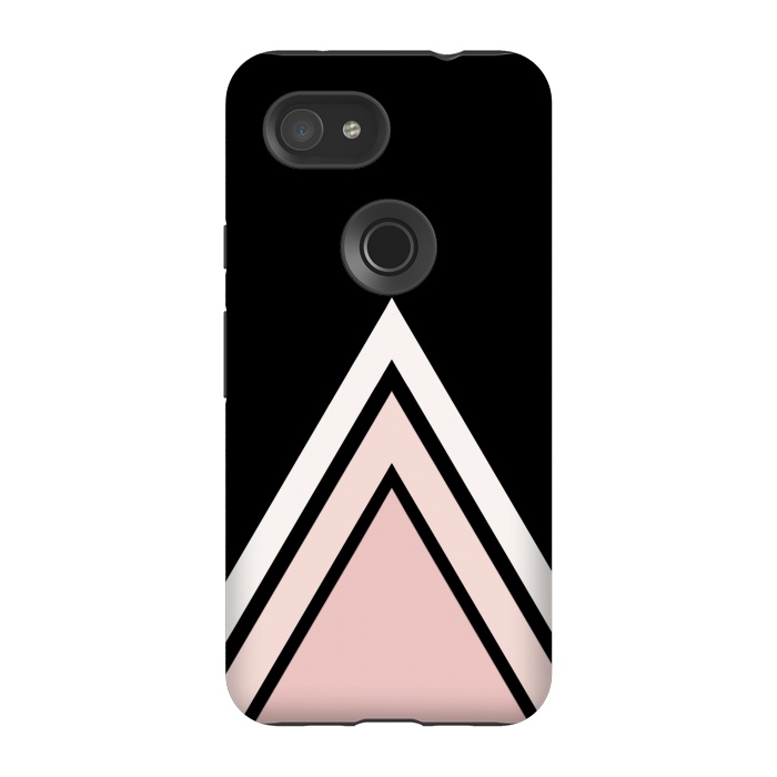 Pixel 3A StrongFit Pink triangles by Jms