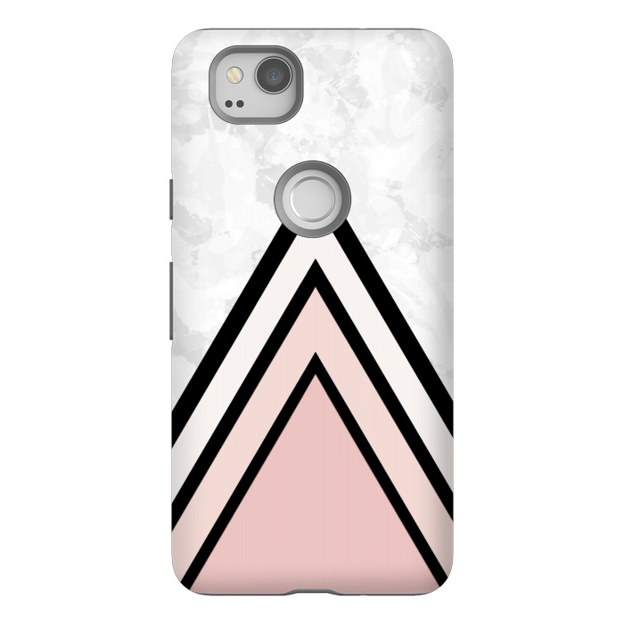 Pixel 2 StrongFit Black pink triangles by Jms
