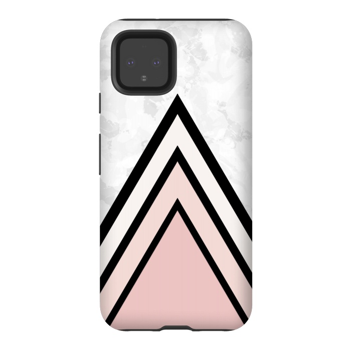 Pixel 4 StrongFit Black pink triangles by Jms