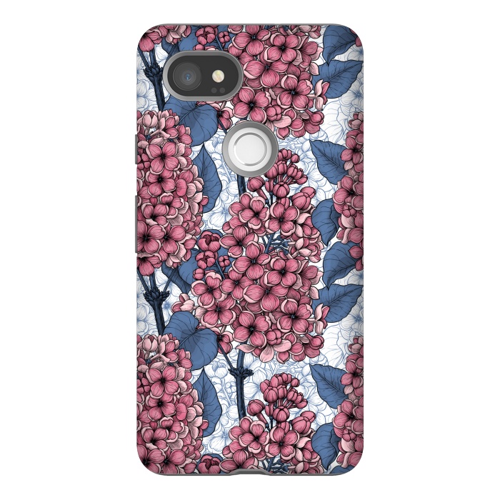 Pixel 2XL StrongFit Lilac in pink and blue by Katerina Kirilova