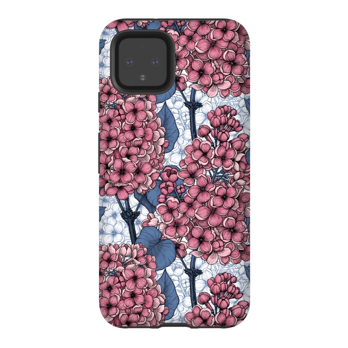 Pixel 4 StrongFit Lilac in pink and blue by Katerina Kirilova