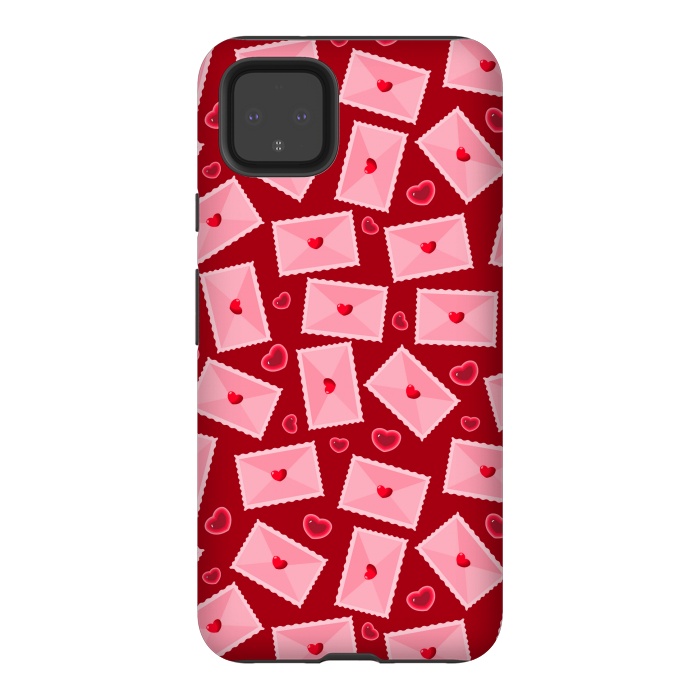Pixel 4XL StrongFit PINK LOVE LETTERS  by MALLIKA
