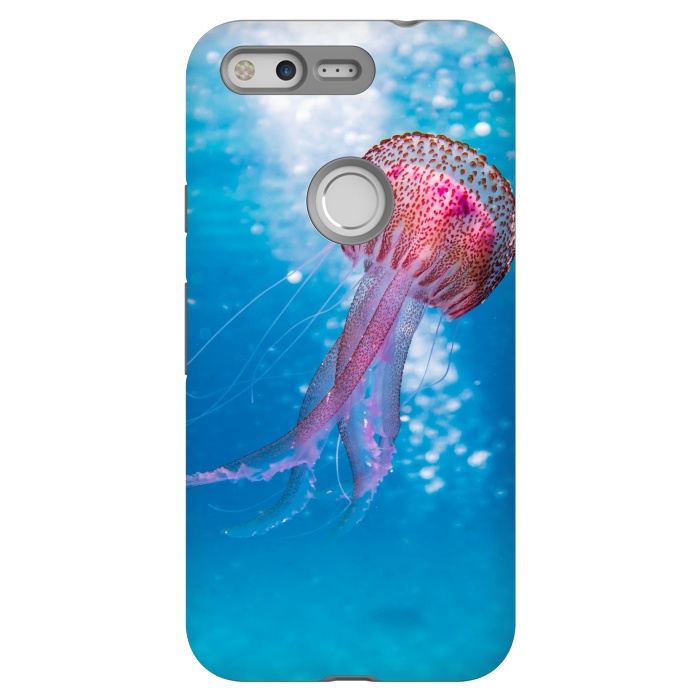 Pixel StrongFit Shallow Focus Photo of Pink and Brown Jellyfish by Winston
