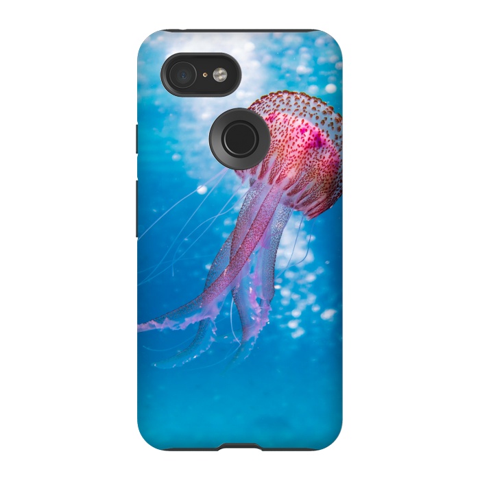 Pixel 3 StrongFit Shallow Focus Photo of Pink and Brown Jellyfish by Winston