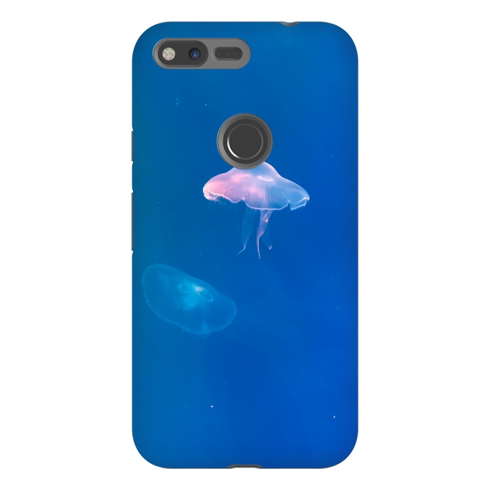 Pixel XL StrongFit White Jellyfish in Blue Water by Winston