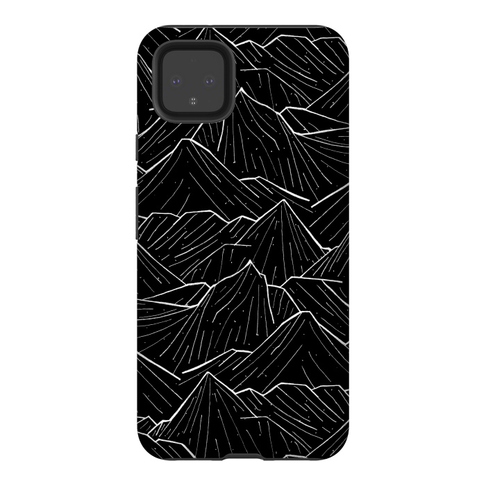 Pixel 4XL StrongFit The Dark Mountains by Steve Wade (Swade)