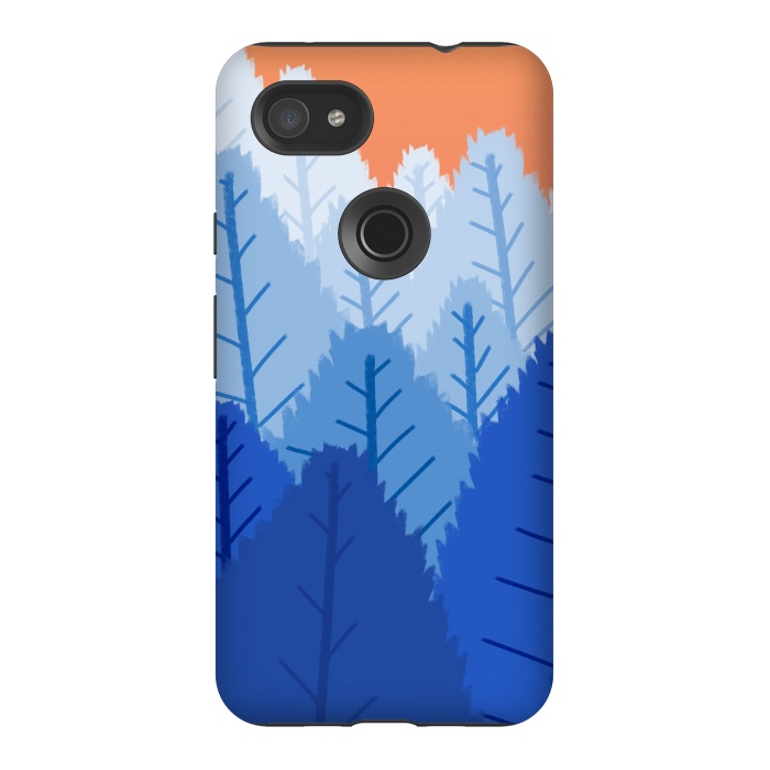 Pixel 3AXL StrongFit Deep blue forests  by Steve Wade (Swade)