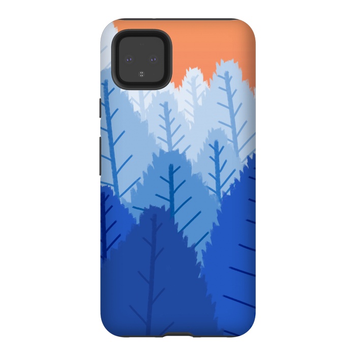 Pixel 4XL StrongFit Deep blue forests  by Steve Wade (Swade)