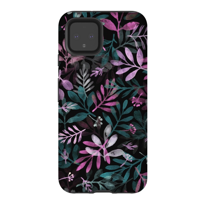 Pixel 4 StrongFit pink and green branches by Alena Ganzhela
