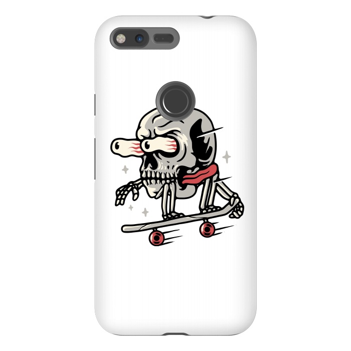 Pixel XL StrongFit Skull Skateboarding by Afif Quilimo