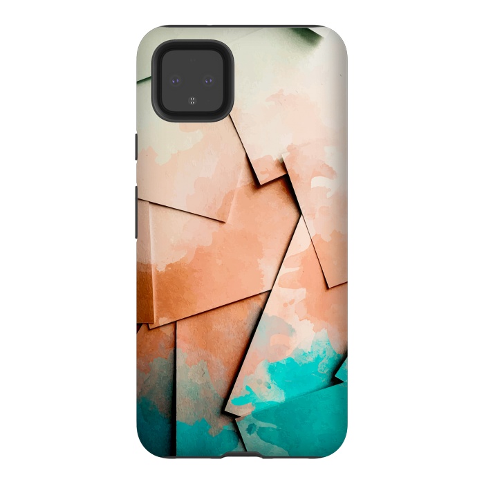 Pixel 4XL StrongFit Scattered Painted Paper by Creativeaxle